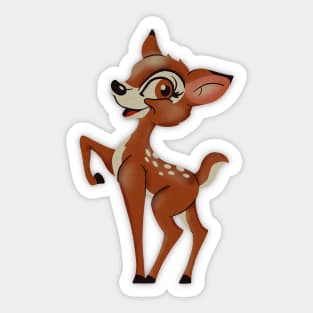 Retro Bambi Sticker